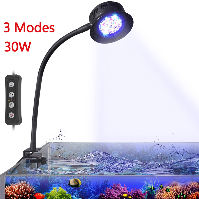 Marine Aquarium Timing - 30W Acquario LED Reef Luce Dimmerabile