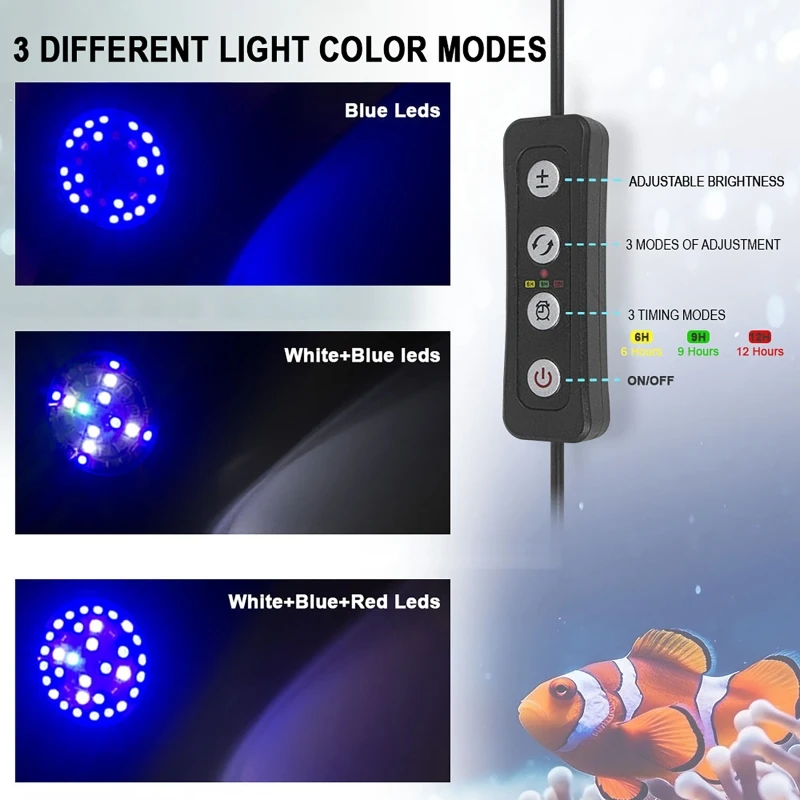 Marine Aquarium Timing - 30W Dimmable Lighting Marine LED Acquario