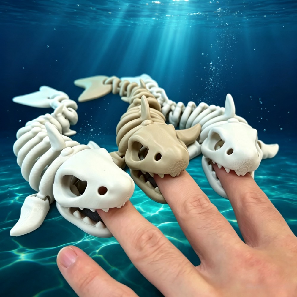 Aquarium Marine Fish - Scheletro di Squalo Decorativo per Acquario,