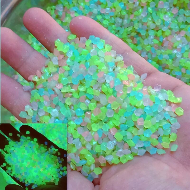 Aquarium Marine Tank - 1000 pz 3-5mm Sabbia Luminosa Glow