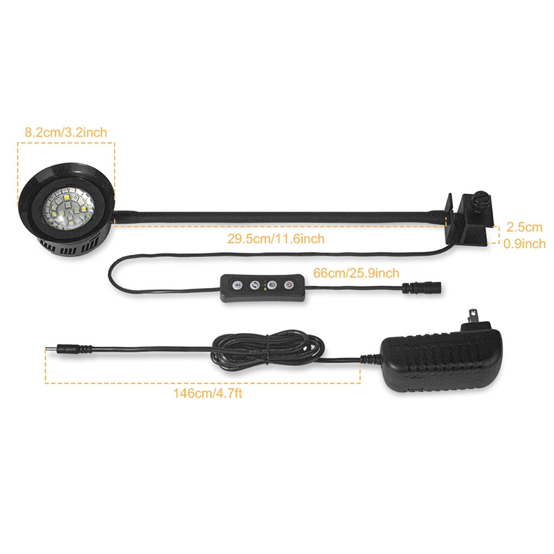 30W Acquario LED Reef Luce Dim - Marine Aquarium Timing recensione e prezzo