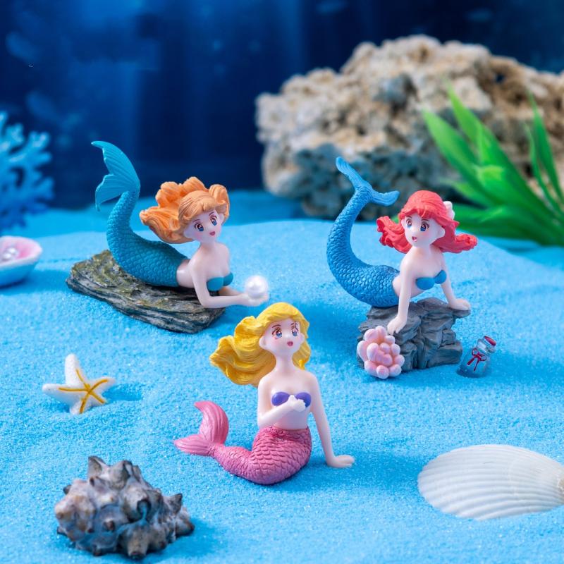 Set di 4 Ornamenti in Plastica - Aquarium Marine Tank recensione e prezzo