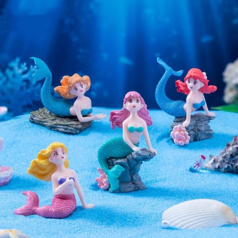 Set di 4 Ornamenti in Plastica - Aquarium Marine Tank recensione e prezzo