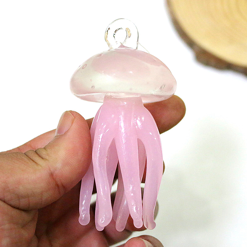 Ciondolo in vetro medusa rosa  - Aquarium Marine recensione e prezzo
